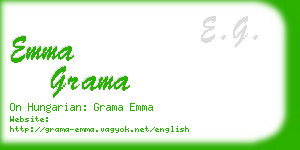 emma grama business card